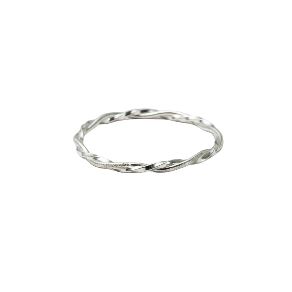 Silver Twist Elegance Ladies Kada