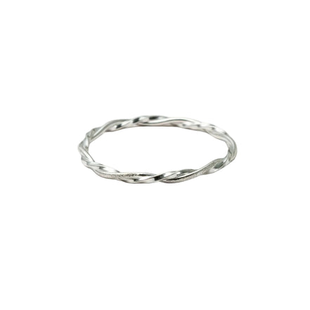 Silver Twist Elegance Ladies Kada