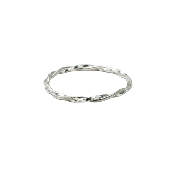 Silver Twist Elegance Ladies Kada