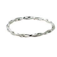 Silver Twist Elegance Ladies Kada