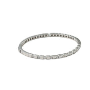 Silver Crystal Grid Ladies Kada