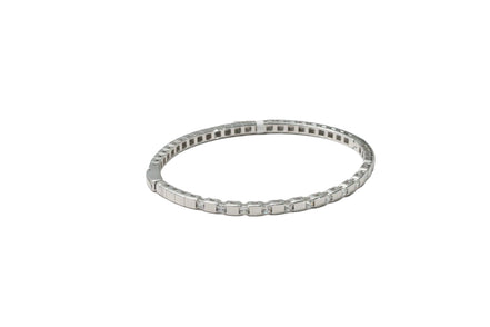 Silver Crystal Grid Ladies Kada
