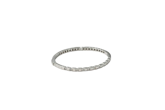 Silver Crystal Grid Ladies Kada