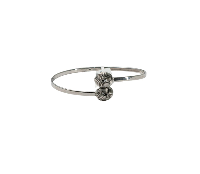 Silver Twin Knot Ladies Kada