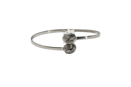 Silver Twin Knot Ladies Kada