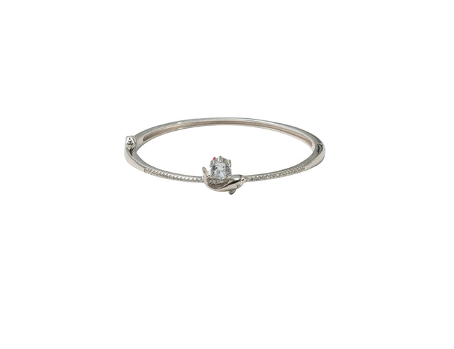 Silver Bloom Spark Ladies Kada