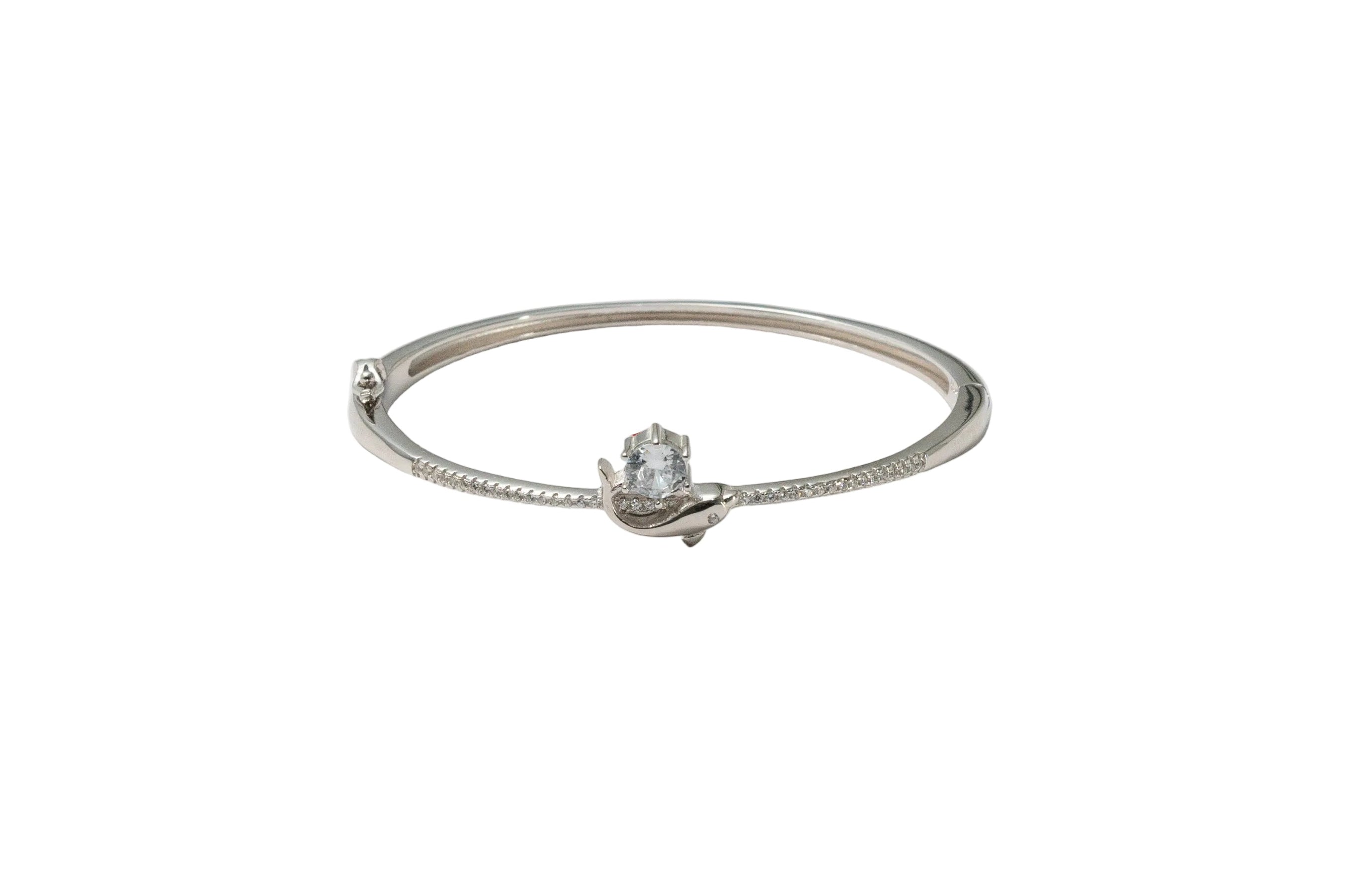 Silver Bloom Spark Ladies Kada