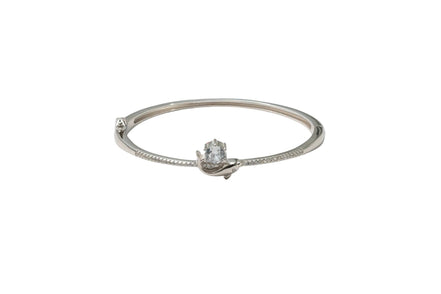 Silver Bloom Spark Ladies Kada
