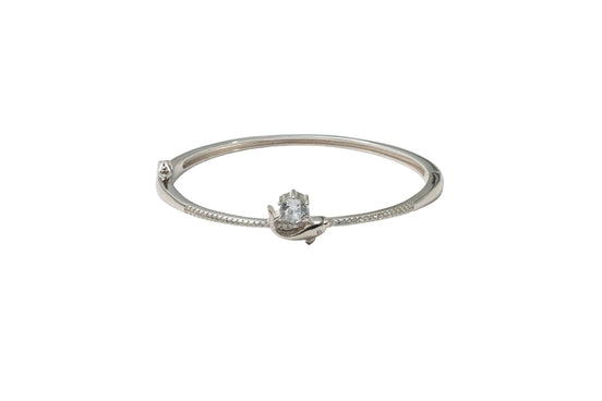Silver Bloom Spark Ladies Kada