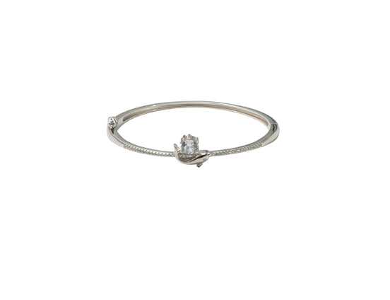 Silver Bloom Spark Ladies Kada