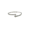 Silver Twin Leaf Spark Ladies Kada