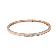 Silver Rosé Crystal Ladies Kada