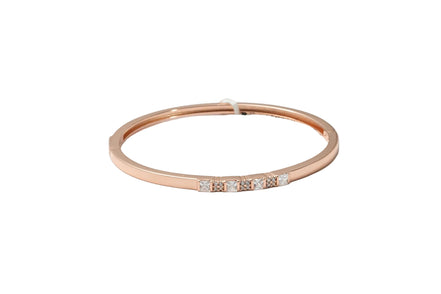 Silver Rosé Crystal Ladies Kada