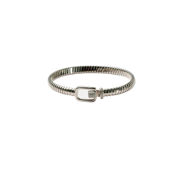 Silver Urban Lock Ladies Kada