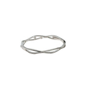 Silver Wave Twist Ladies Kada