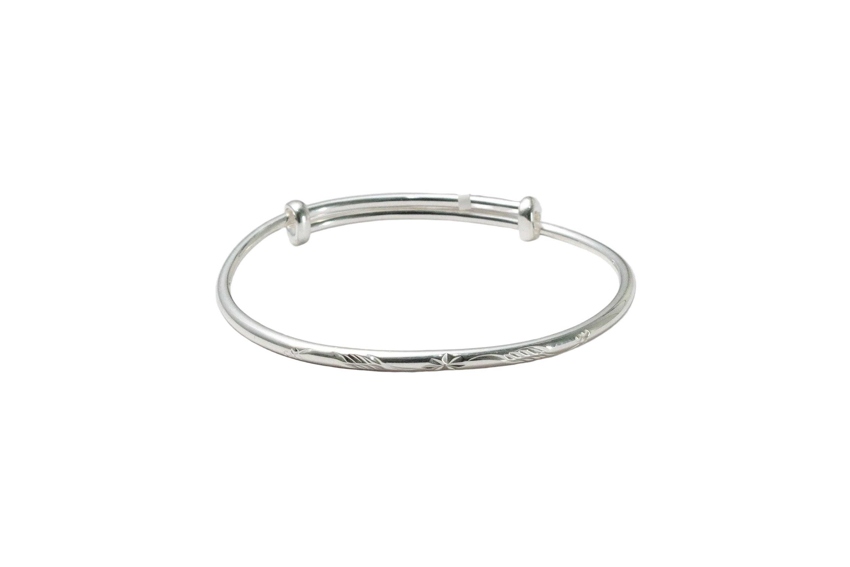 Silver Heritage Bloom Ladies Kada