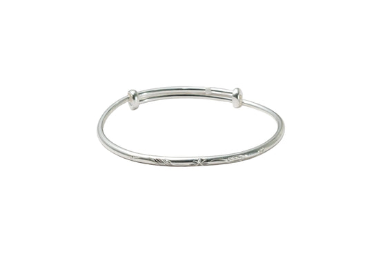 Silver Heritage Bloom Ladies Kada