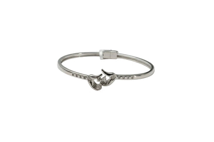 Silver Eternal Embrace Ladies Kada