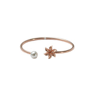 Silver Rosé Pearl Blossom Ladies Kada