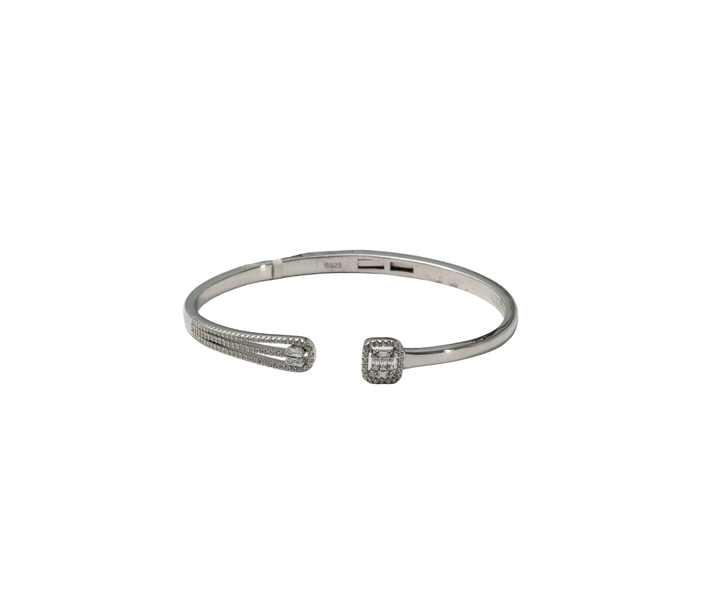 Silver Radiant Edge Ladies Kada