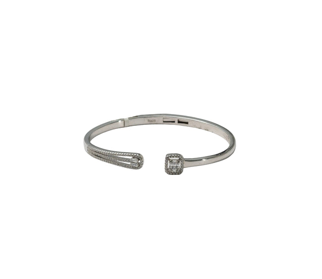Silver Radiant Edge Ladies Kada
