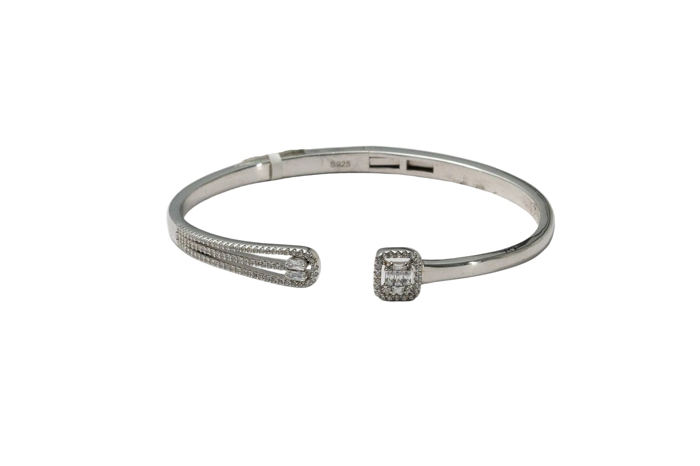 Silver Radiant Edge Ladies Kada