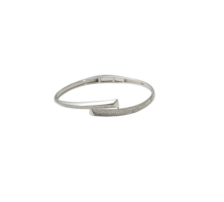 Silver Grace Curve Ladies Kada