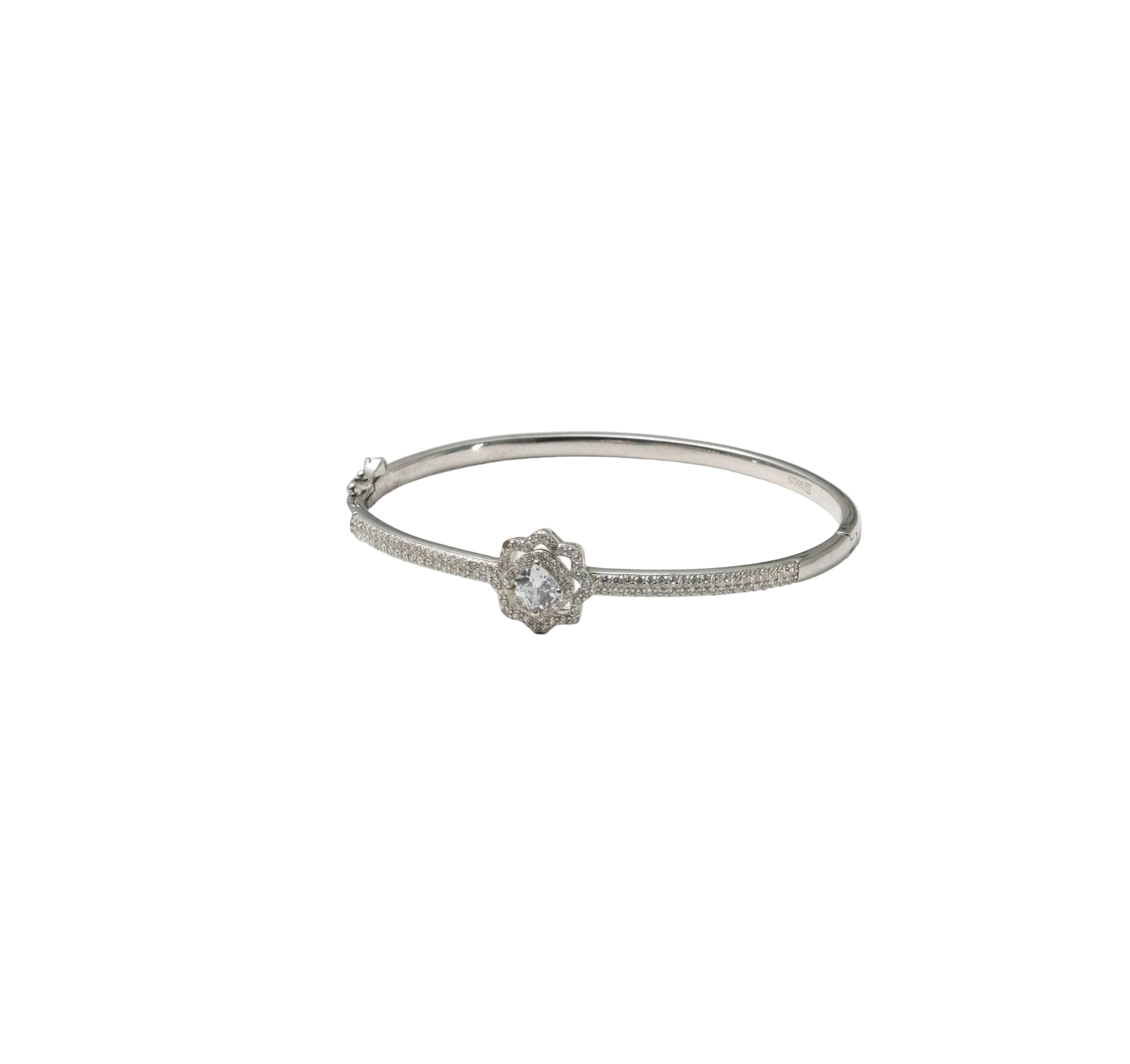 Silver Celeste Bloom Ladies Kada