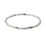 Silver Ripple Twist Ladies Kada