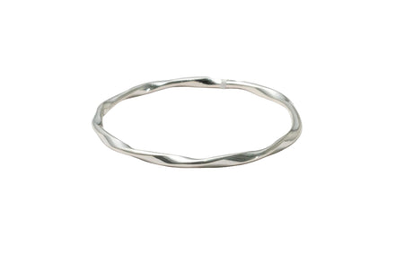 Silver Ripple Twist Ladies Kada