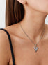 Silver Véra Heart Necklace