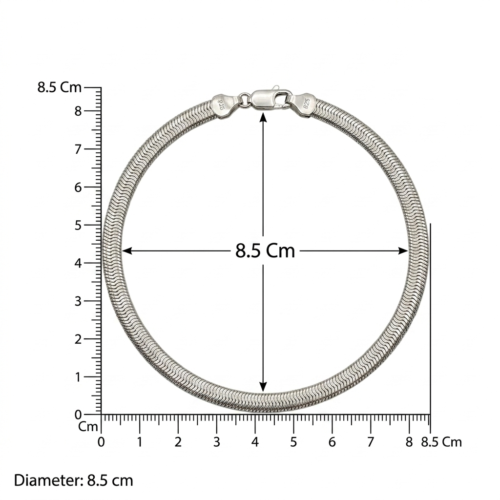 Elite Silver Flat Link Bracelet