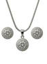 Silver Halo Spark Pendant Set