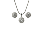 Silver Halo Spark Pendant Set