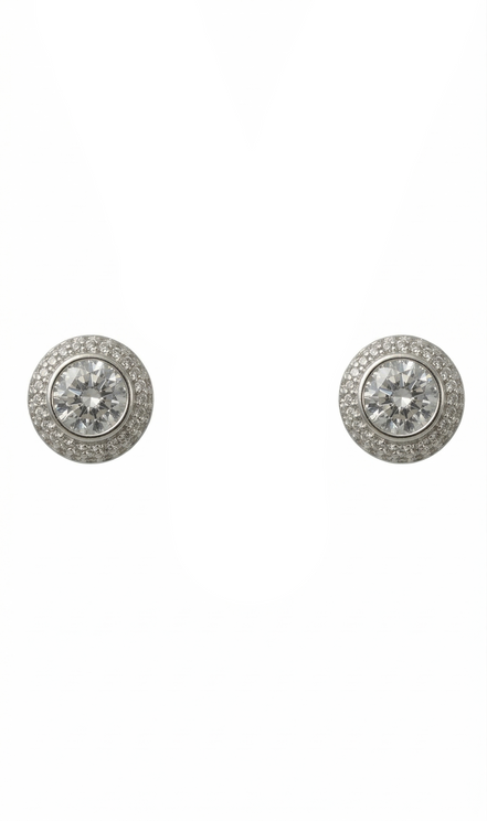 Silver Halo Spark Pendant Set