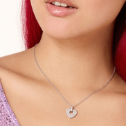 Silver Luminous Heart Pendant