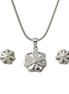 Silver Knot Pendant Set