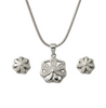 Silver Knot Pendant Set