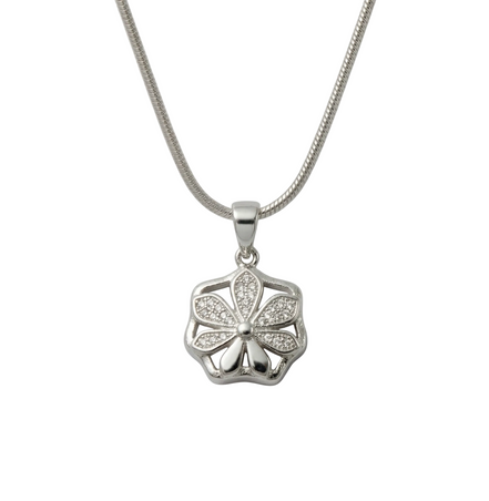 Silver Knot Pendant Set