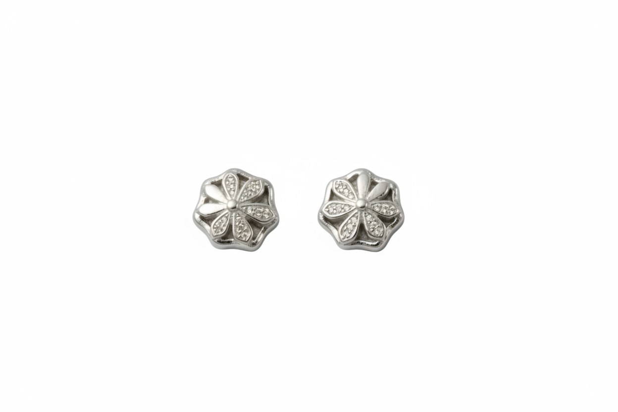 Silver Knot Pendant Set