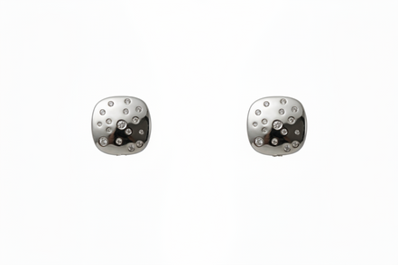 Silver Luna Dot Pendant Set