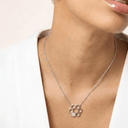 Silver Hexa Hive Pendant