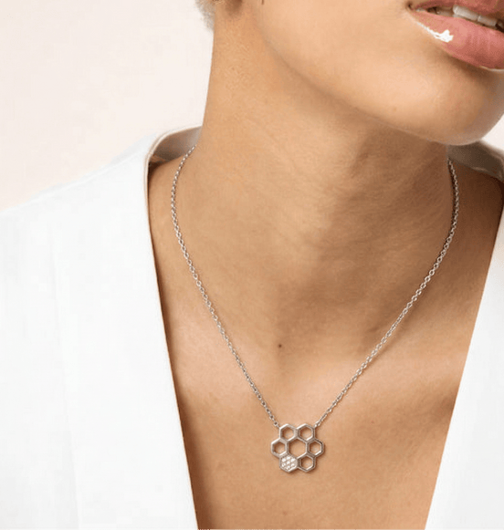 Silver Hexa Hive Pendant