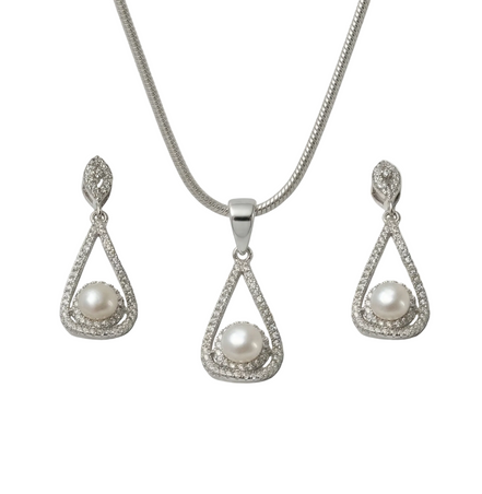 Elara Pearl Drop Set