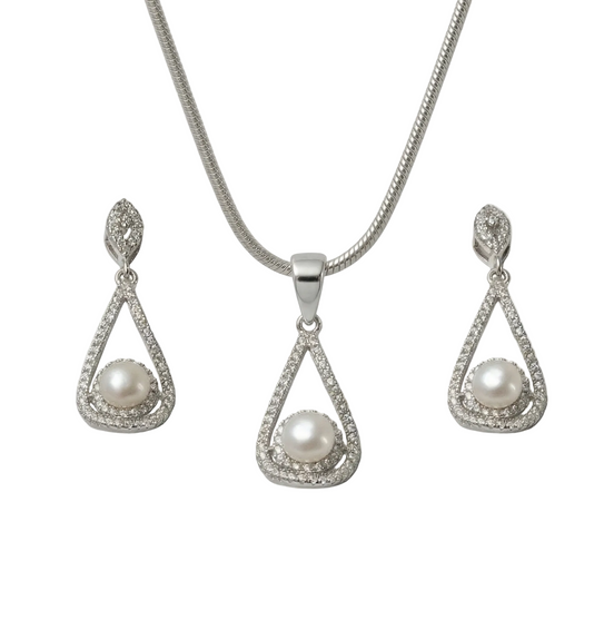 Elara Pearl Drop Set