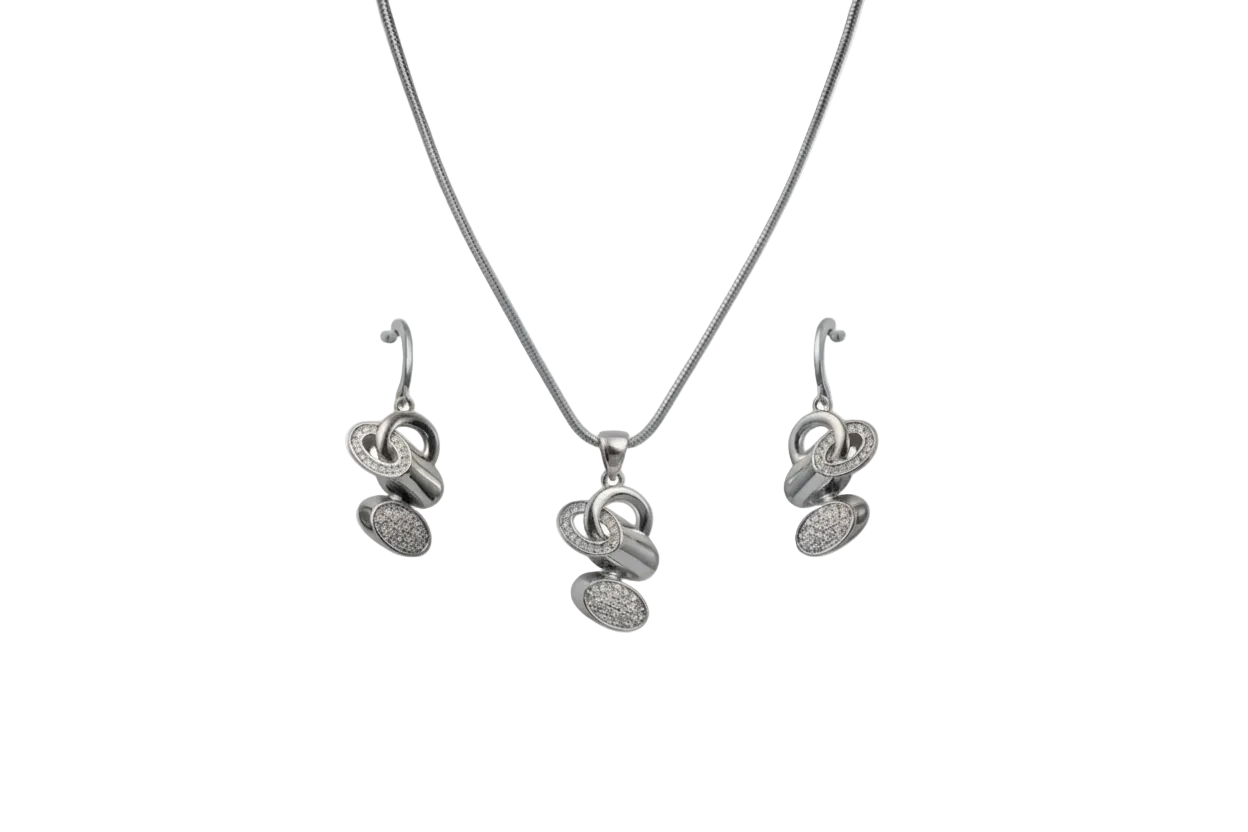 Serafina Leaf Pendant Set