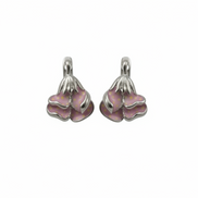 Silver Blush Blossom Pendant Set