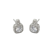 Siver Solitaire Pendant Set