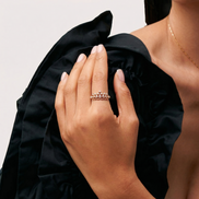 Regal Bloom Crown Ring