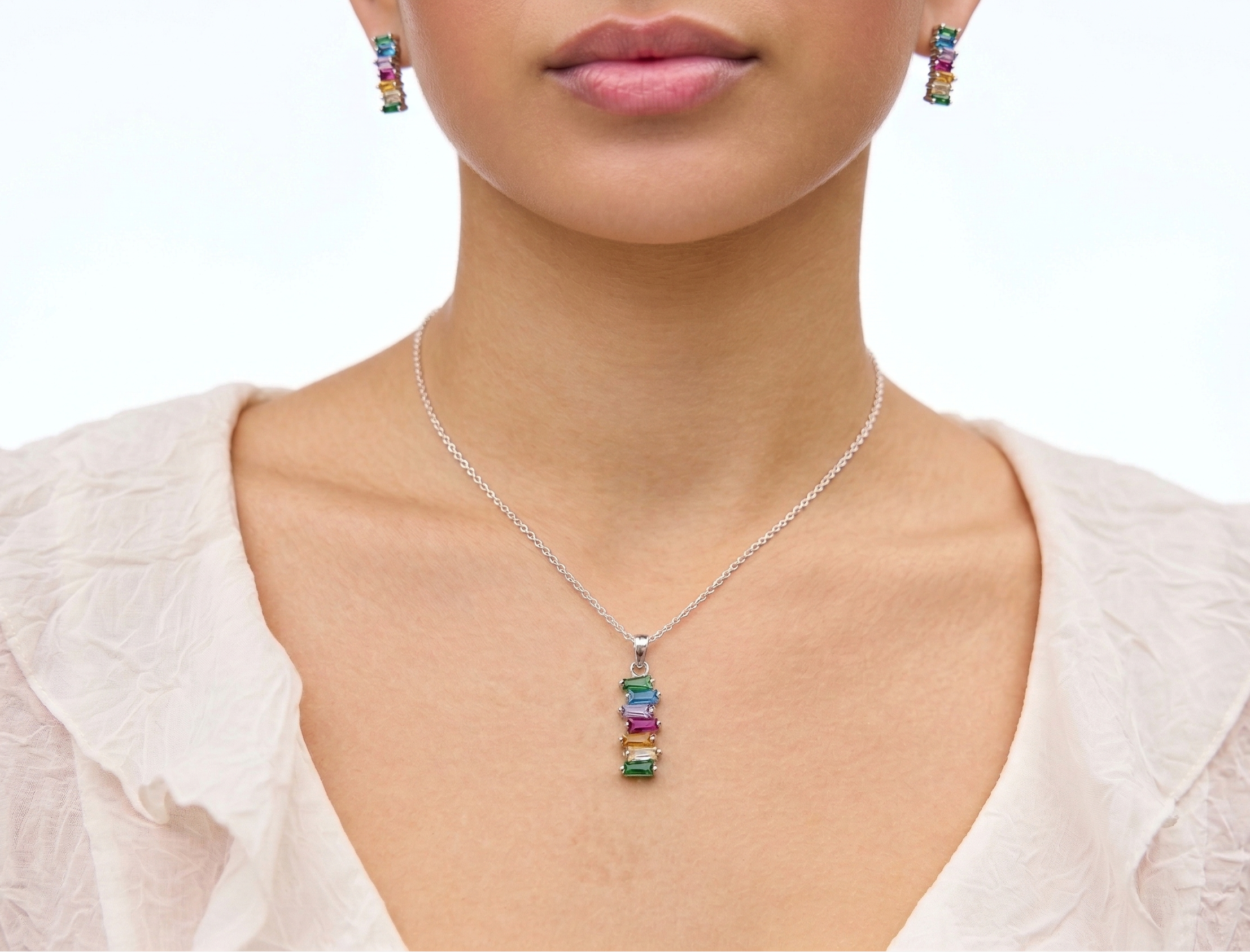 Silver Prism Cascade Set